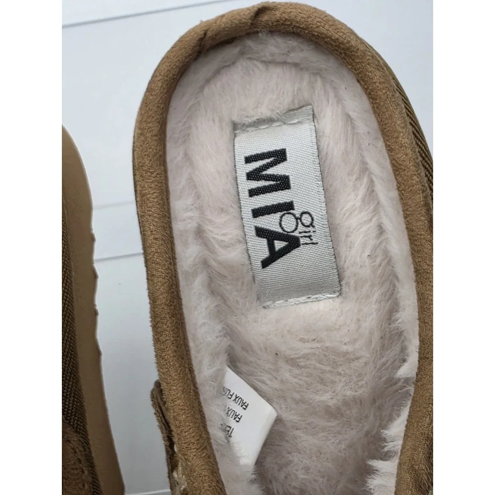 Mia Girls Kirsa Faux Fur Lined Clog Size 12